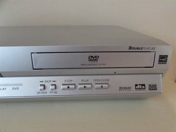 PANASONIC COMBO VHS/DVD PLAYER & DVD COLLECTION