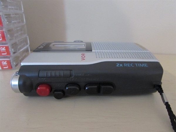 SONY CASSETTE RECORDER & 7 BLANK TAPES