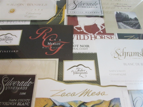 WINE LABEL SERVING TRAY, SPOON REST, METAL SIGNS, ETC.