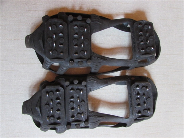 2 PAIR OVER-THE-SHOE TRACTION CLEATS