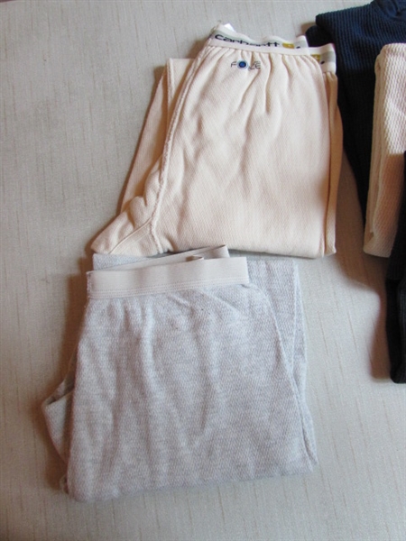 LONG JOHNS - THERMAL TOPS AND BOTTOMS - SOME ARE NEW