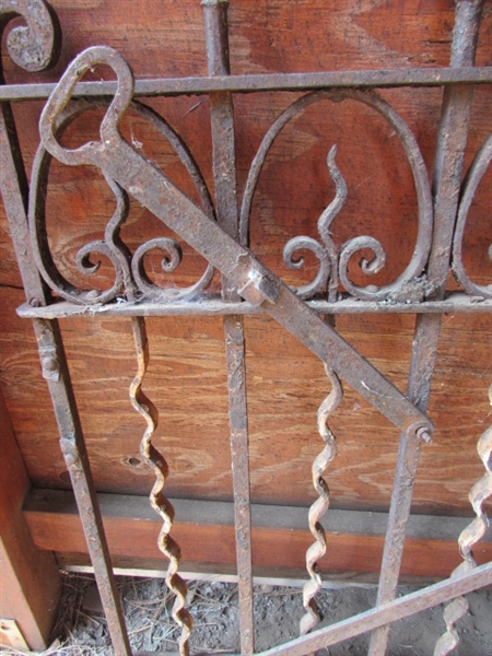 ANTIQUE WROUGHT IRON GATE