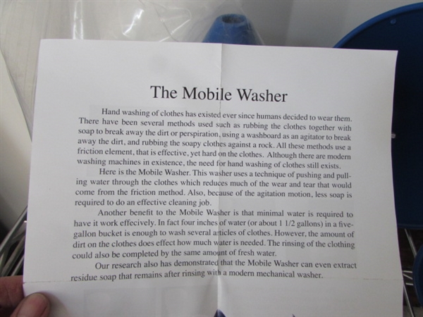 2 NEW MOBILE CLOTHES WASHERS