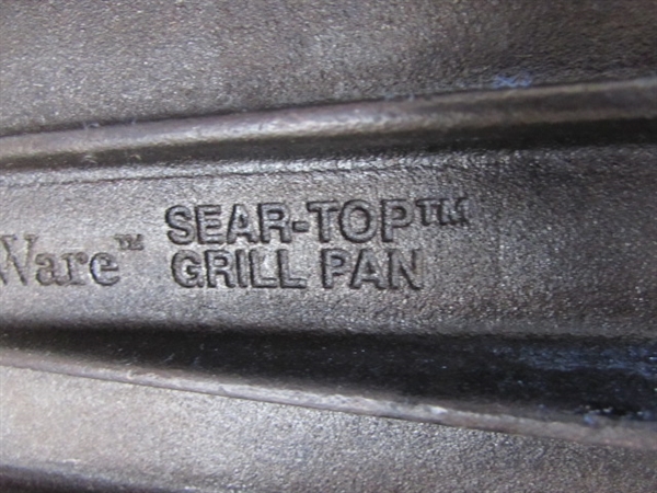 CAST IRON VILLAWARE SEAR TOP GRILL PAN