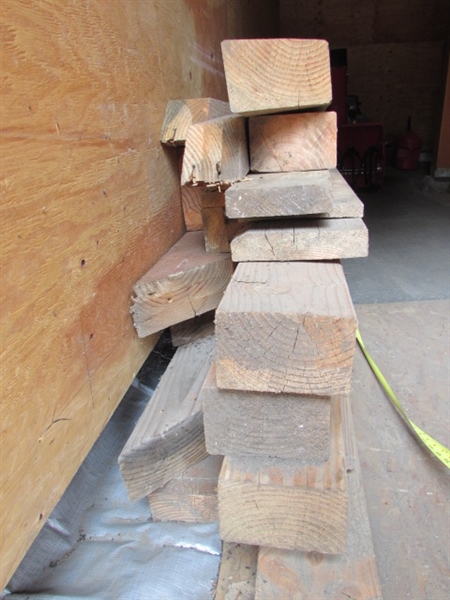 LARGE PIECES OF SCRAP LUMBER & 12' 2x6 BOARDS