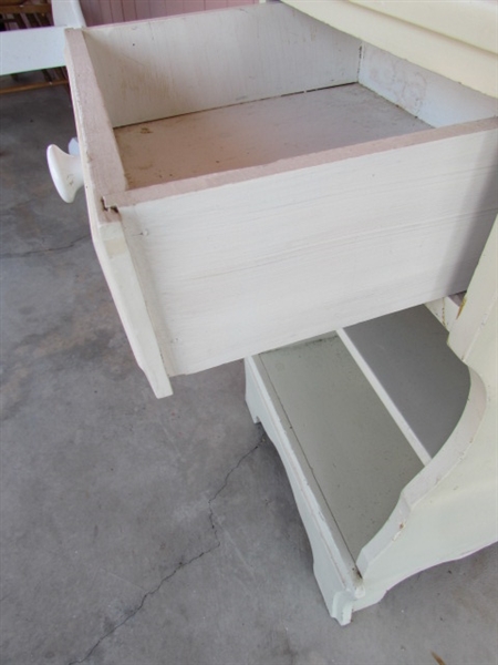 Small White Side Table