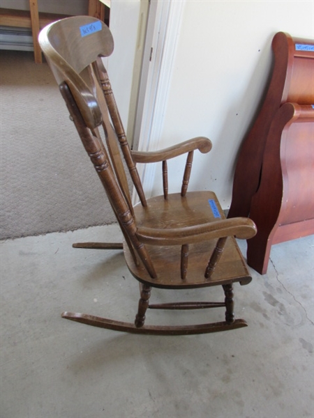 Highback Wood Rocking Chair