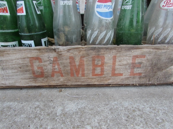 Two Old Drink Crates W/Bottles