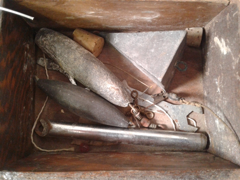 Vintage Tackle Box With Tackle 