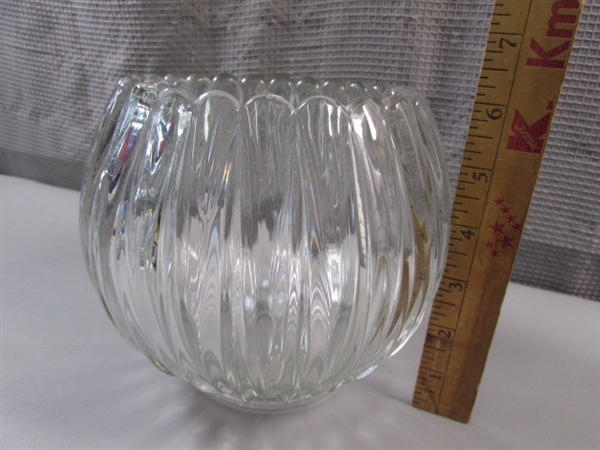 Pretty Clear Glass Vases