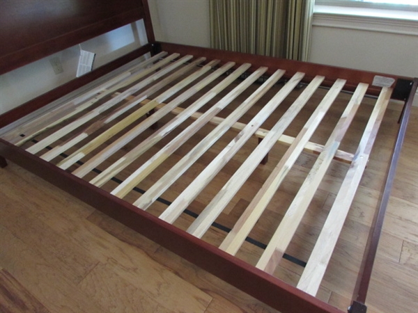 Queen Sleigh Bed frame & Box Spring Only - NO MATTRESS