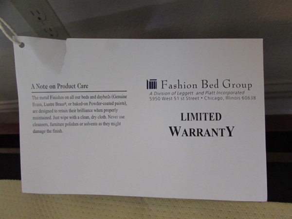 Queen Sleigh Bed frame & Box Spring Only - NO MATTRESS