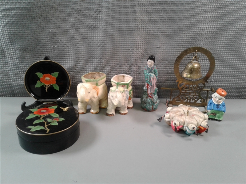 Japanese And Chinese Figures, Plates And More  