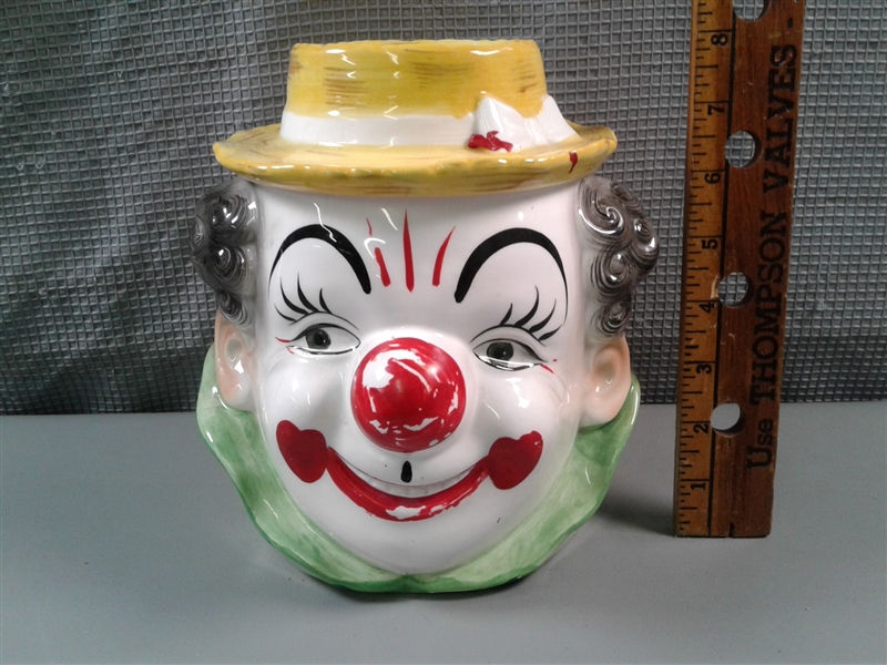 Vintage Clown Cookie Jar