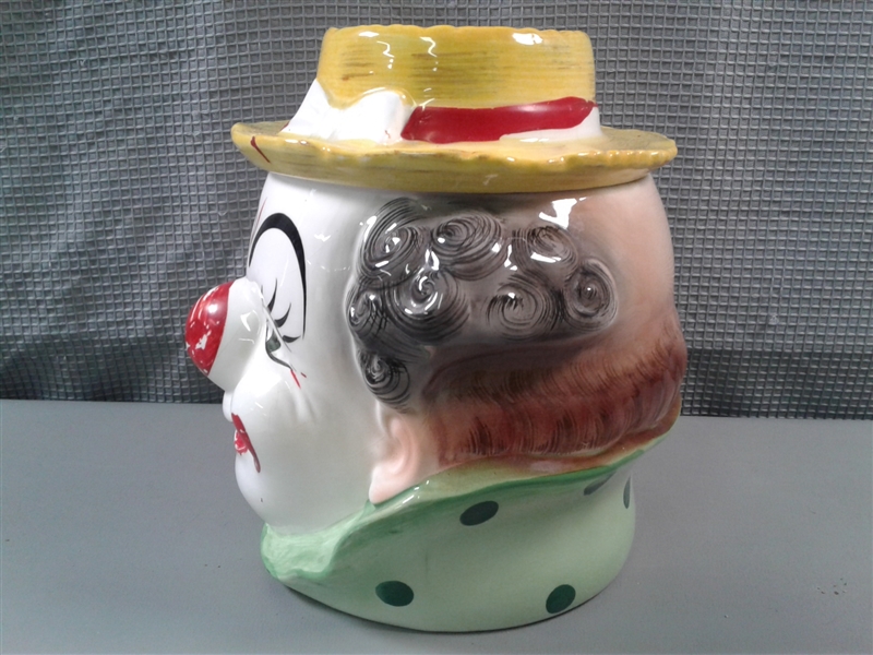 Vintage Clown Cookie Jar