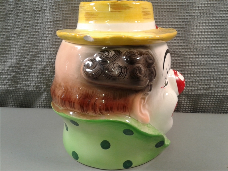 Vintage Clown Cookie Jar