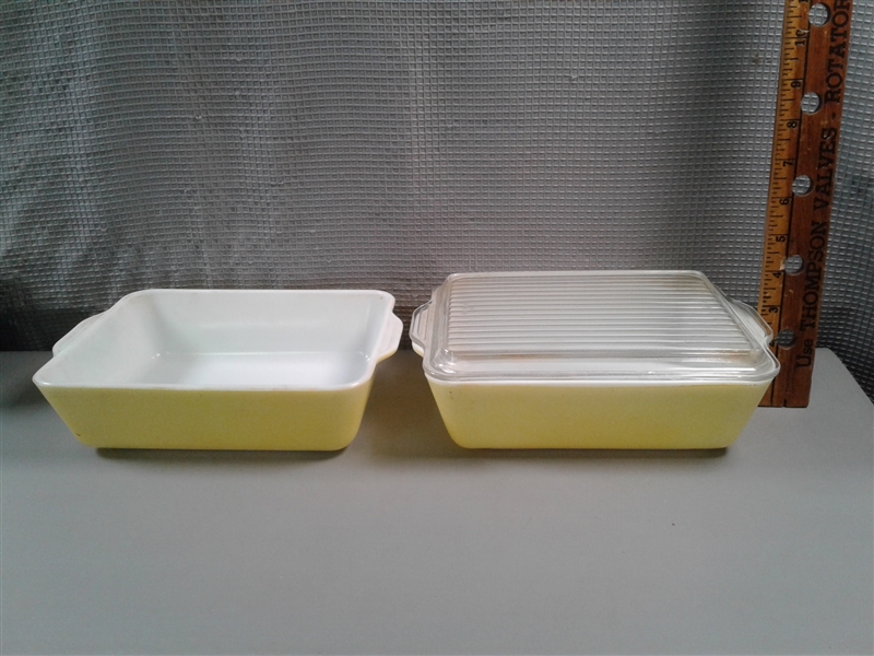 9 Pc Vintage Pyrex Refrigerator Dishes & Lids