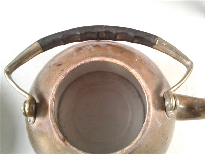 Brass Teapot and Dish