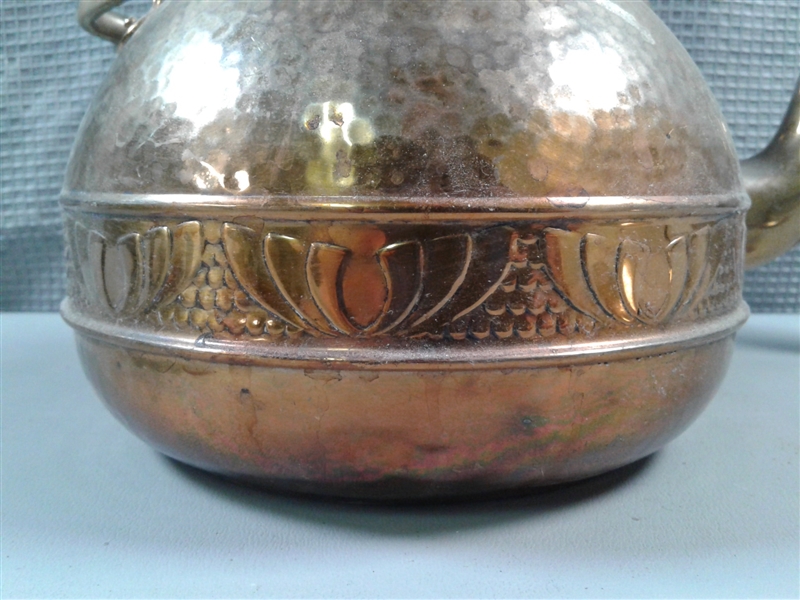 Brass Teapot and Dish