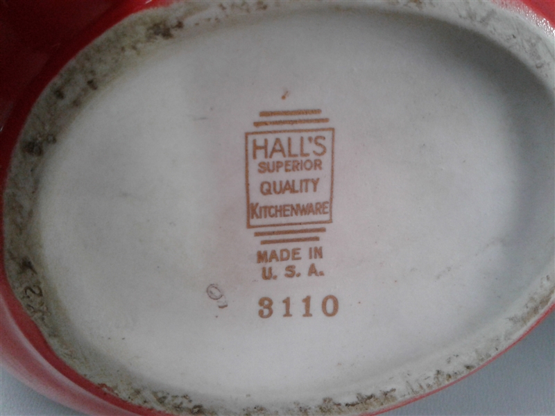 Vintage Hall's Teapots, Bowl, Etc