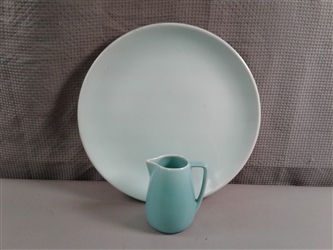 Vintage Franciscan Ware Serving Platter and Creamer