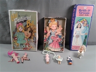 Vintage Plastic Babies and Paper Dolls