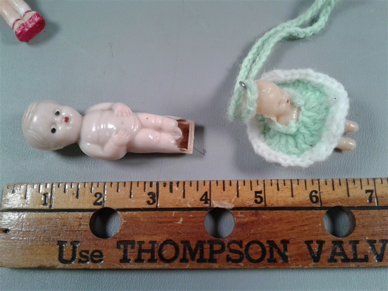 Vintage Plastic Babies and Paper Dolls