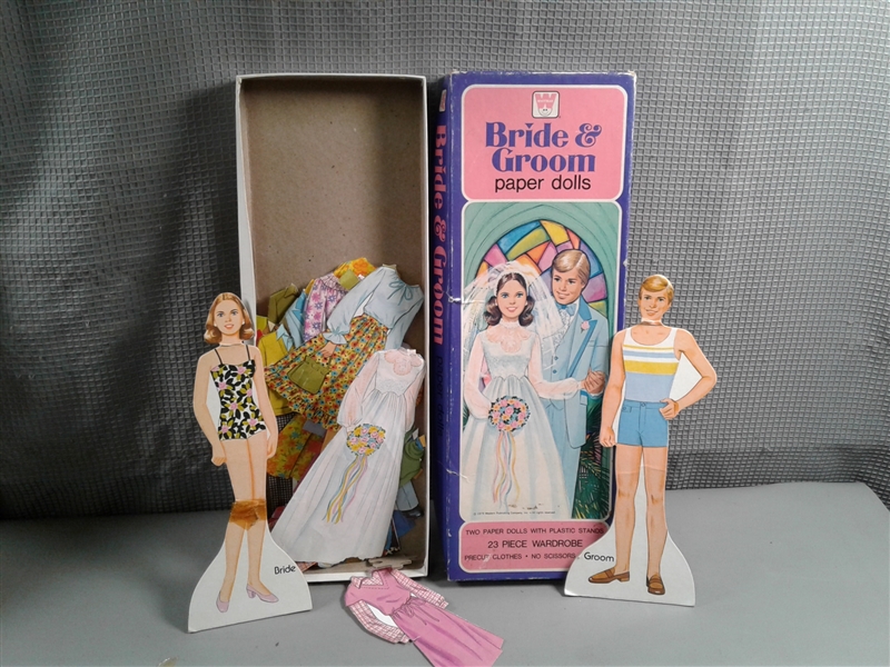 Vintage Plastic Babies and Paper Dolls