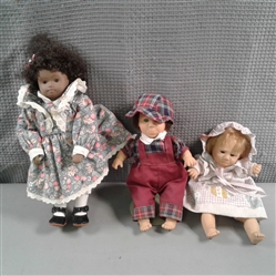 Black Porcelain Doll and 2 Crying Dolls. 