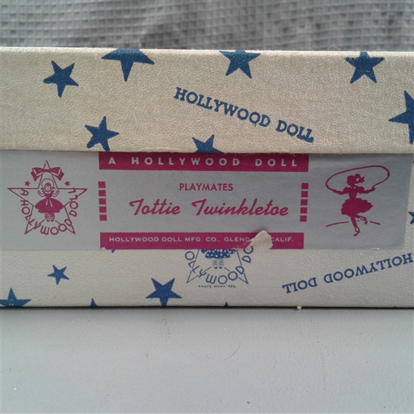 Vintage Hollywood Doll Playmates Tottie Twinkletoe w/Box