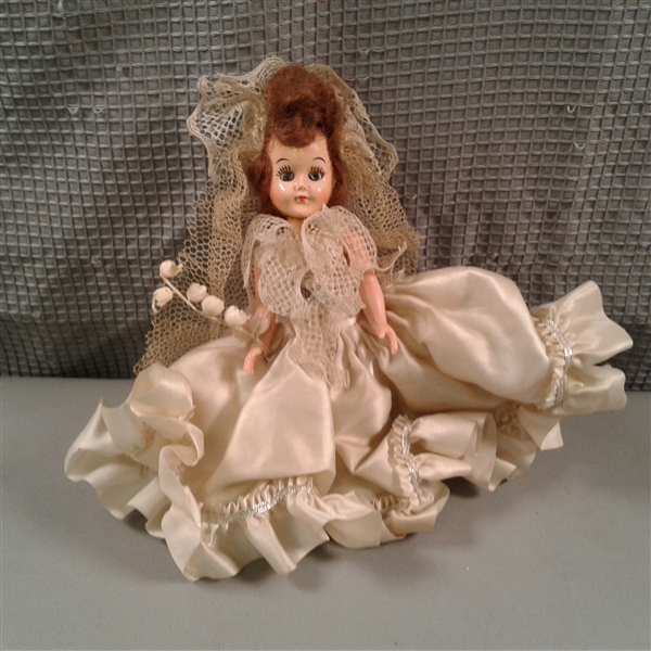 Vintage Nancy Ann Storybook Dolls Bride & Flower Girl