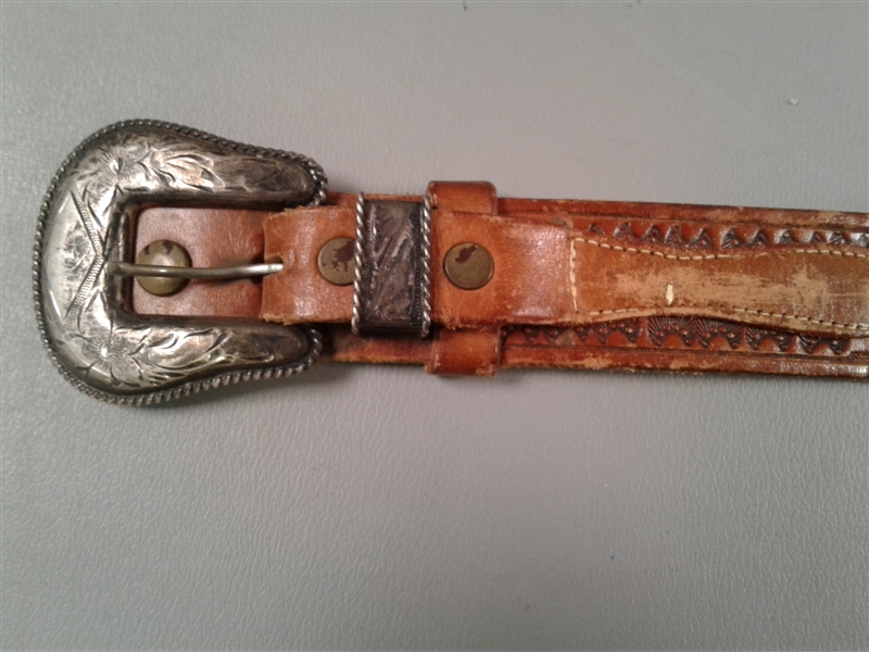 Women's Leather Belts- 1 With Sterling Silver Buckle