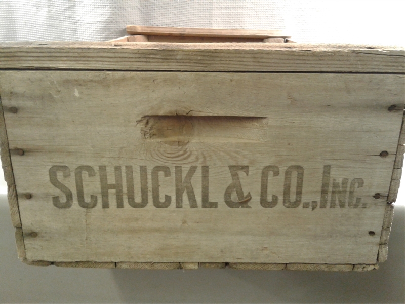 Vintage Wood Crate Rancho Soups