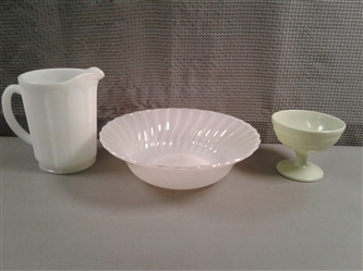 Vintage Milk Glass- Hazel Atlas, Anchor Hocking