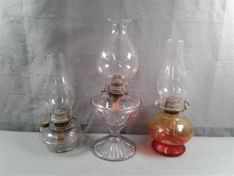 Vintage Hurricane Lamps