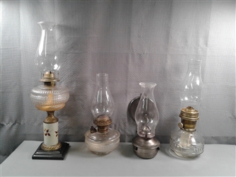 Vintage Hurricane Lamps