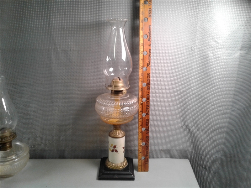 Vintage Hurricane Lamps