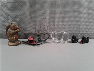 Vintage Animals- Candle Holder, Bank, Figurines