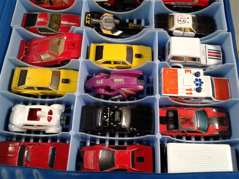 Vintage Hotwheels in Case and Other Die Cast Cars