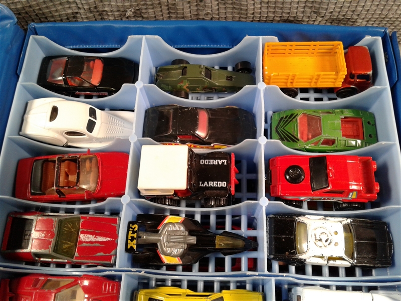 Vintage Hotwheels in Case and Other Die Cast Cars