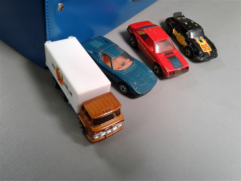 Vintage Hotwheels in Case and Other Die Cast Cars