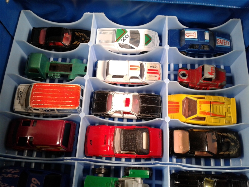 Vintage Hotwheels in Case and Other Die Cast Cars