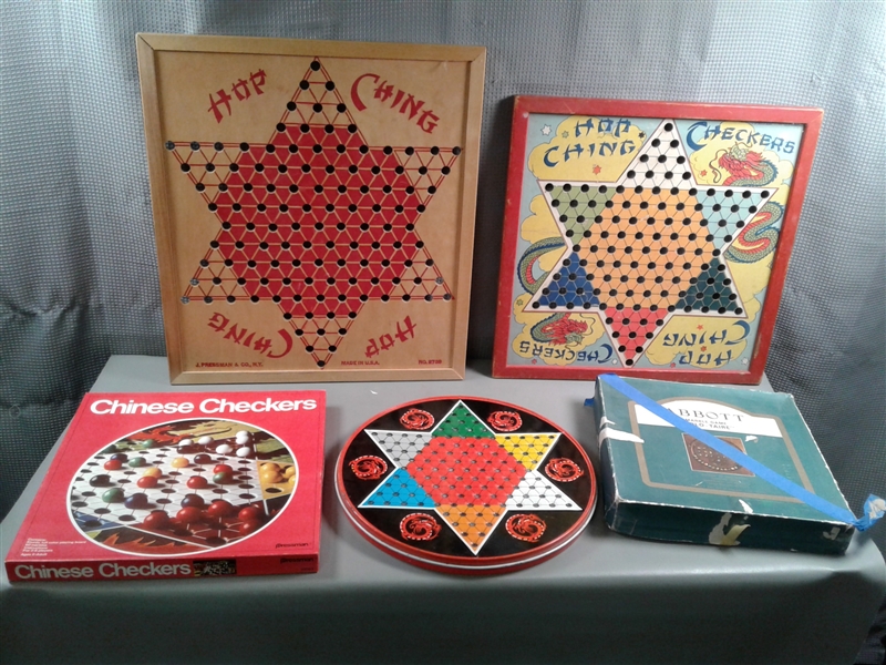 Vintage Board Games- Chinese Checkers and Abbott