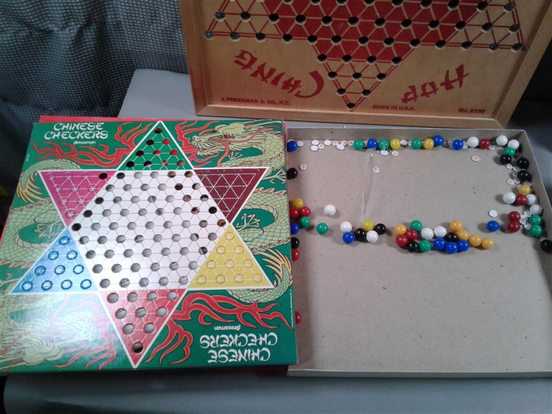 Vintage Board Games- Chinese Checkers and Abbott