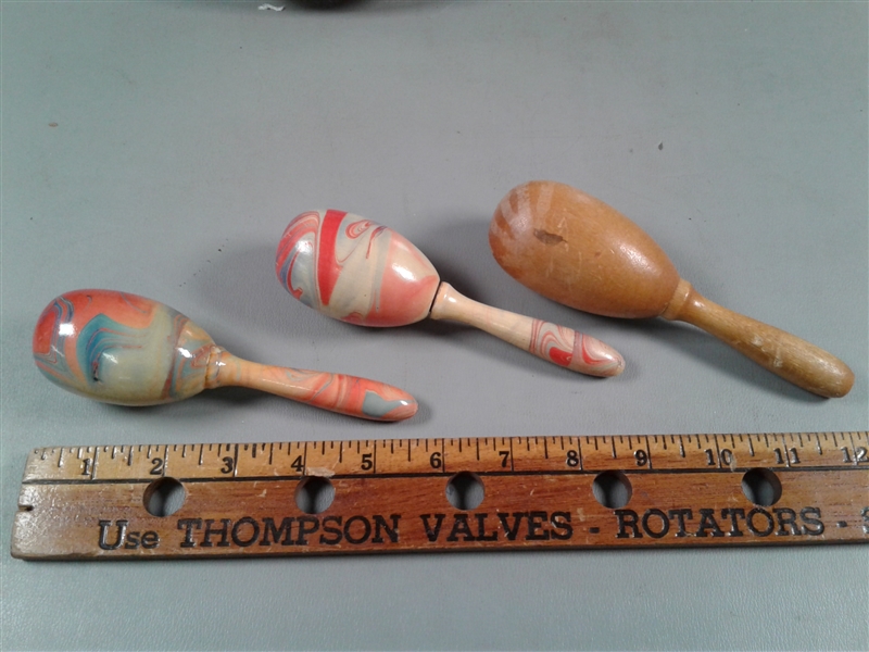 Vintage Tin Litho Musical Toys