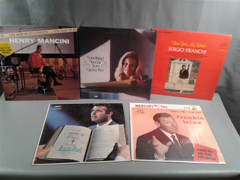 Vintage Vinyl Records- Honky Tonk Piano, Cafe Italiano, Al Martino, Sergio Franchi, etc