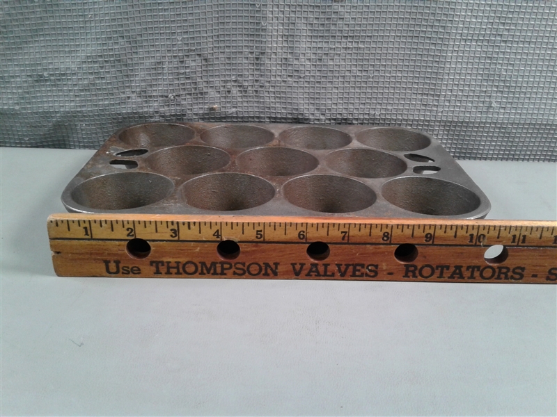 Vintage Cast Iron Muffin Tin