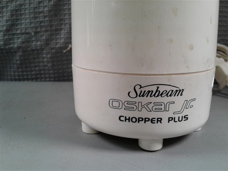 Osterizer Blender, Sunbeam Chopper, & Presto Popcorn Popper