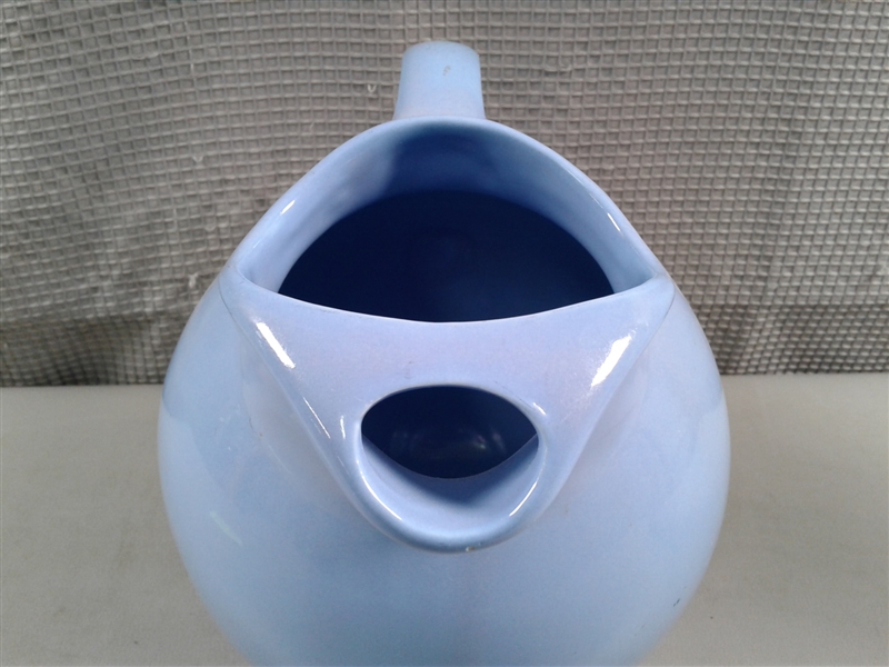Vintage Hall 633 Ball Ceramic Water Pitcher- Cornflower Blue