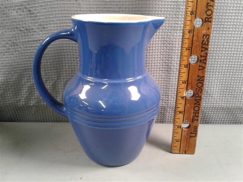 Olive & Thyme Stoneware Pitcher & Ceramiche Virginia Pottery